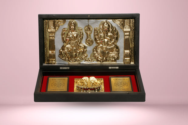 Abhimantrit Laxmi Ganesh Charan Yantra Set