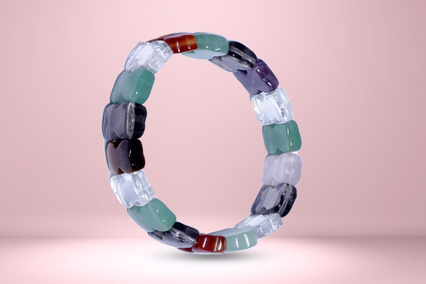 Abhimantrit Mix Crystal Band Bracelet