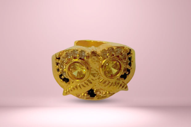 Abhimantrit Owl Ring